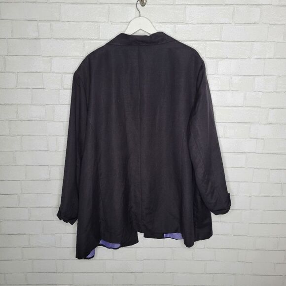 Bob Mackie Studio Vintage Black Open Front Blazer - Picture 4 of 4